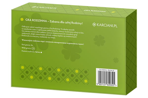 Gra rodzinna - pudełko tył